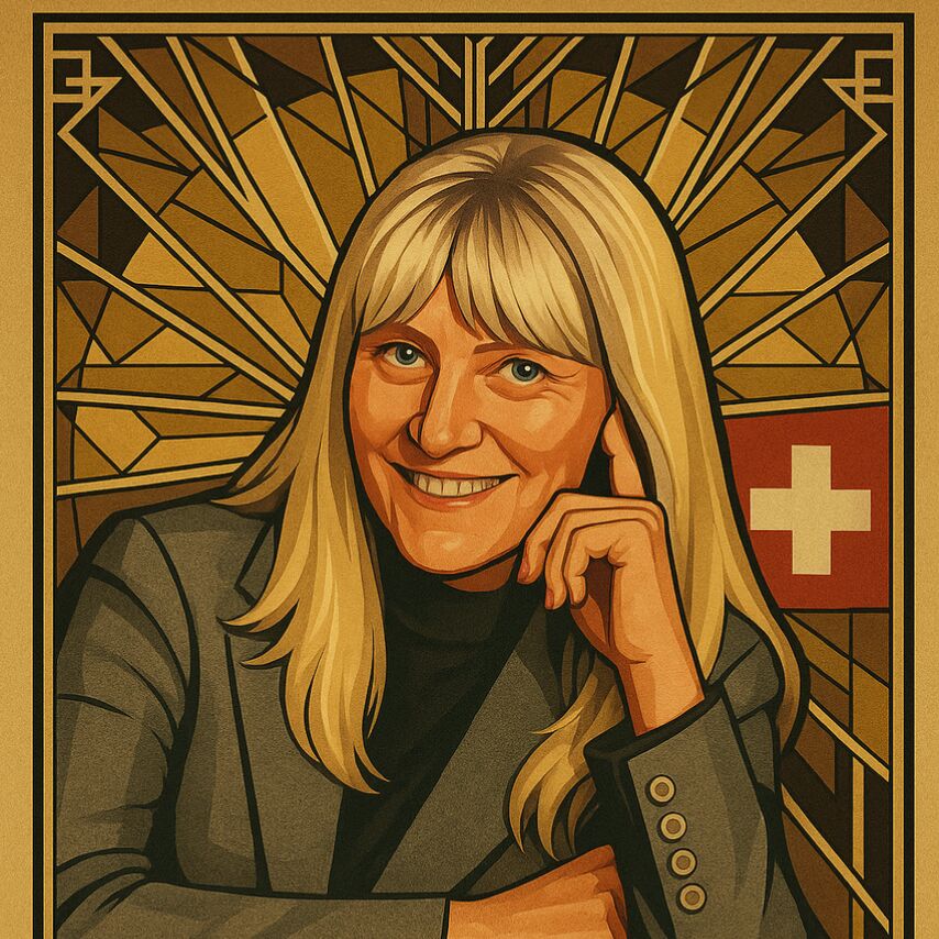 Art Deco portrait of Anne Liebgott