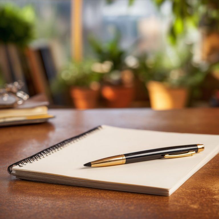 The Nestmann Group: pad of paper and pen (AI Art)