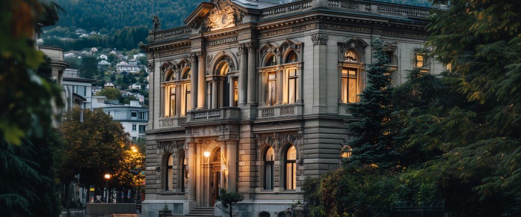 Bank in Switzerland (AI Art)