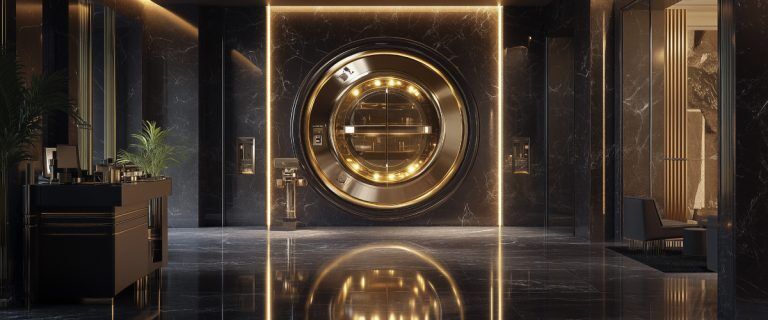 Concept art of an article about Are Offshore Numbered Accounts Still Possible: locked bank vault (AI Art)