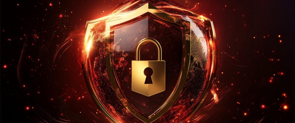 Concept art of an article about Offshore Asset Protection: Stylized globe with golden offshore protection shields (AI Art)