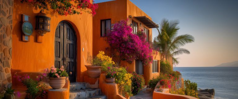 Concept art of an article about the IRA International Investing and Key Mistakes to Avoid: Beautiful real estate in Mexico (AI Art)