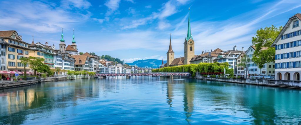 Concept art of an article about International Investment Lessons from Switzerland: Zurich, Switzerland (AI Art)