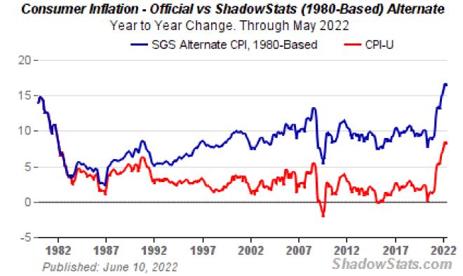 Consumer Inflation: Official vs Shadow Stats (AI Art)