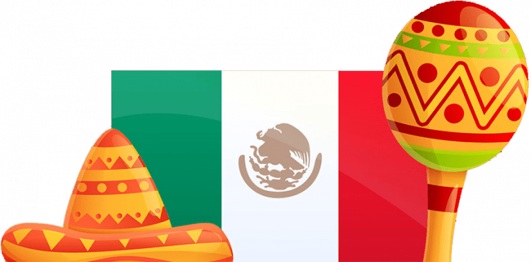 Mexico Flag and elements