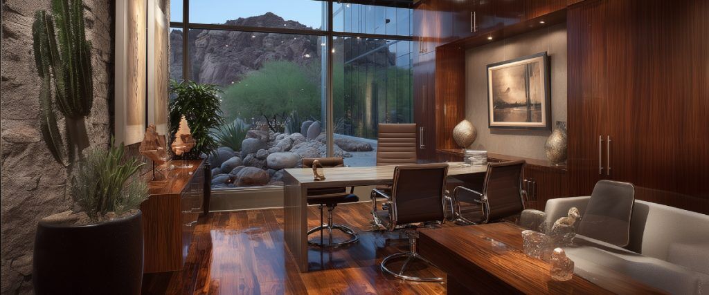 Modern office interior in Phoenix (AI Art)